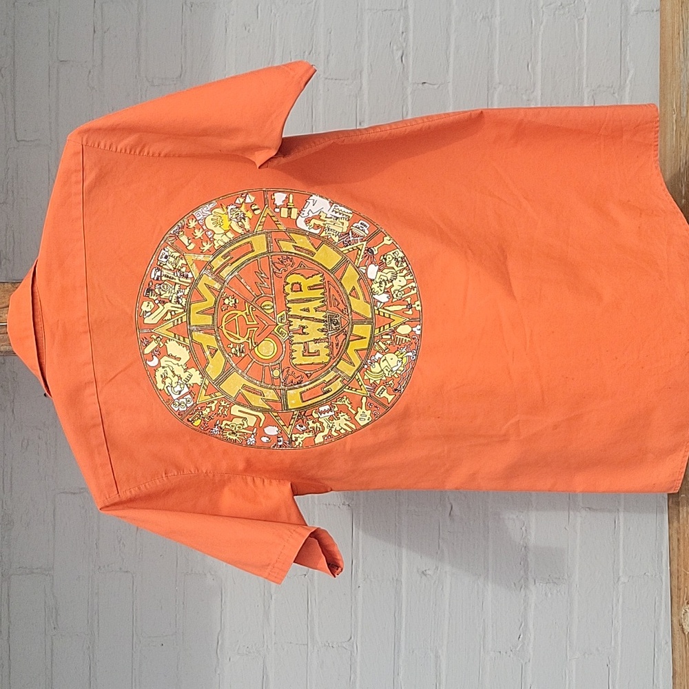 Vintage 2000's GWAR Orange Slave Work Shirt. Sz Med. RARE Find